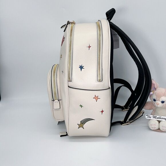 Coach X Observed By Us Court Leather Backpack CU389 Star moon Sun Satellite NWT - Picture 3 of 11